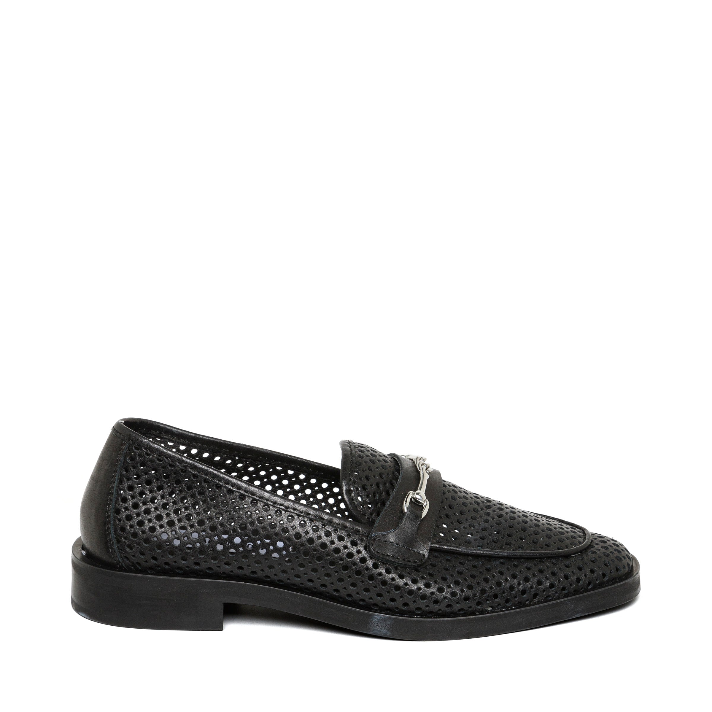 Nafisa Flat Shoe BLACK LEATHER