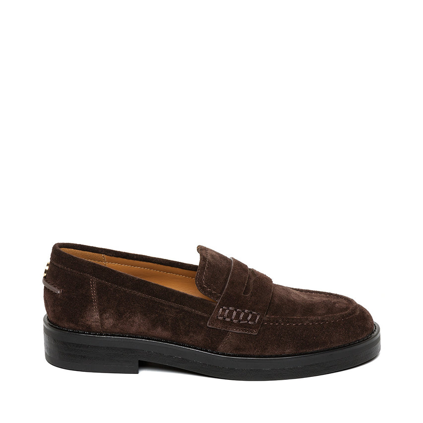 Jeann Flat Shoe BROWN SUEDE