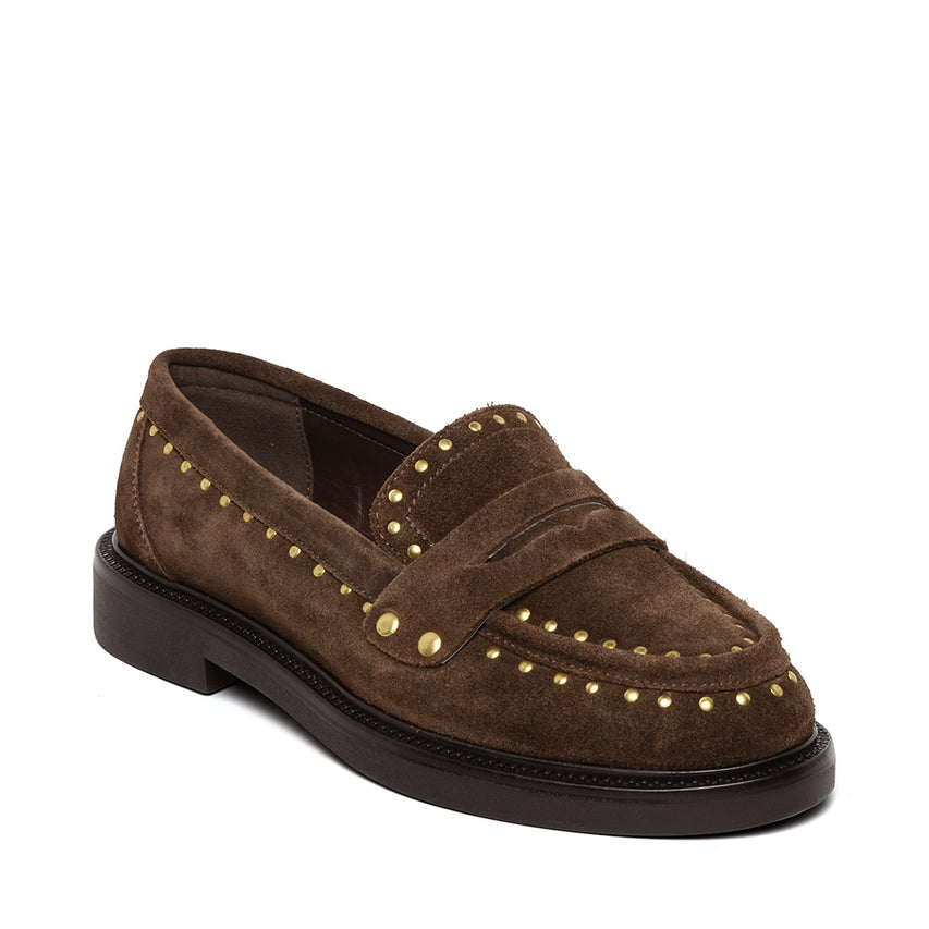 Harloe Flat Shoe BRN/GLD