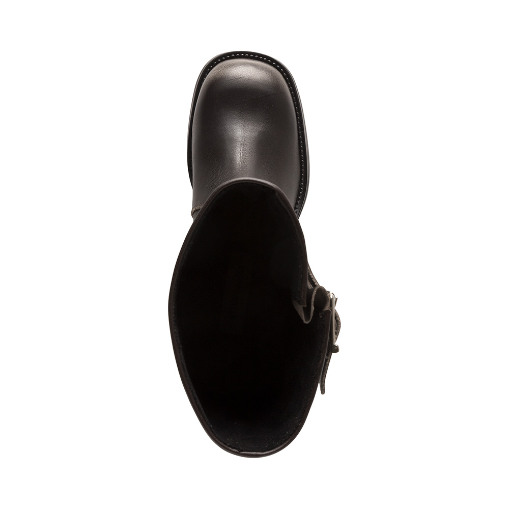 Battle Boot Donkergrijs Leer