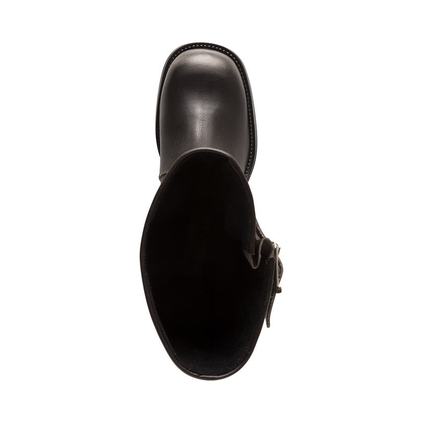 Battle Boot Donkergrijs Leer