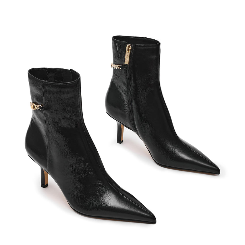 Auora Bootie BLACK LEAT