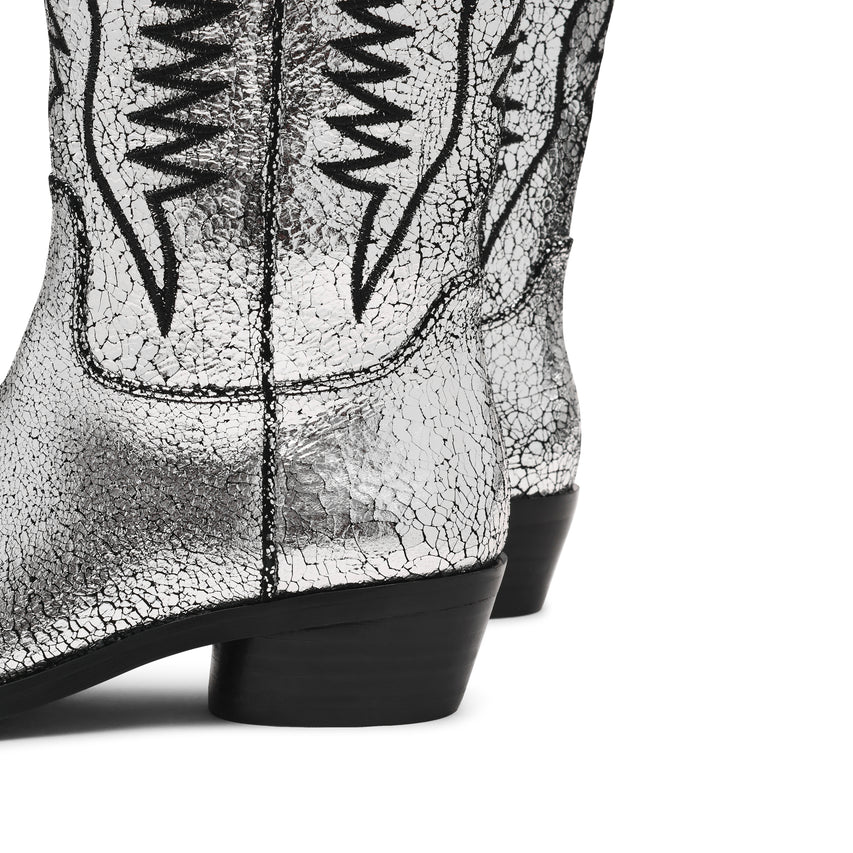 Trevi Boot SILVER LEATHER