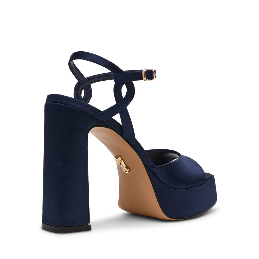 Miliana Sandal BLUE SATIN - view 5