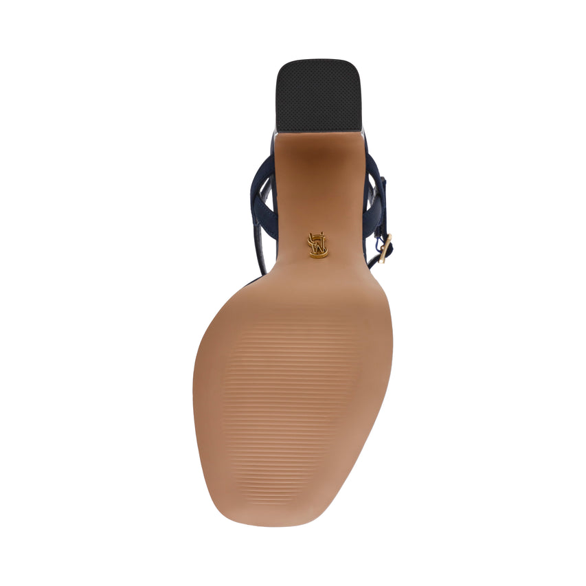 Miliana Sandal BLUE SATIN - view 7