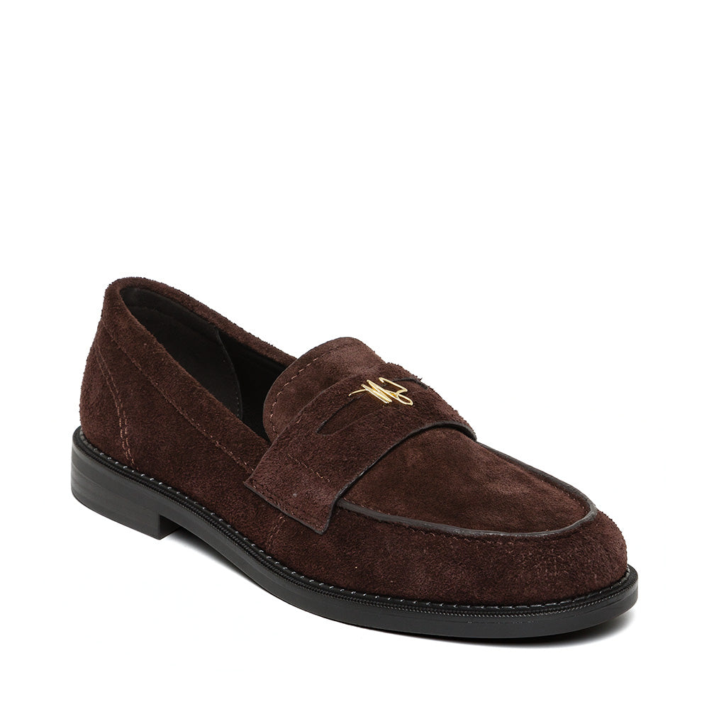 Motor Flat Shoe BROWN SUEDE
