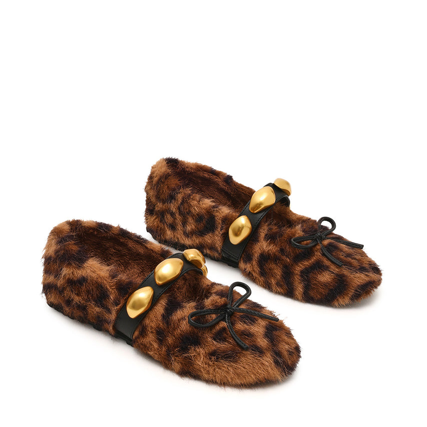 Toasted Flat Shoe BLK/BRN LEOPARD - view 2