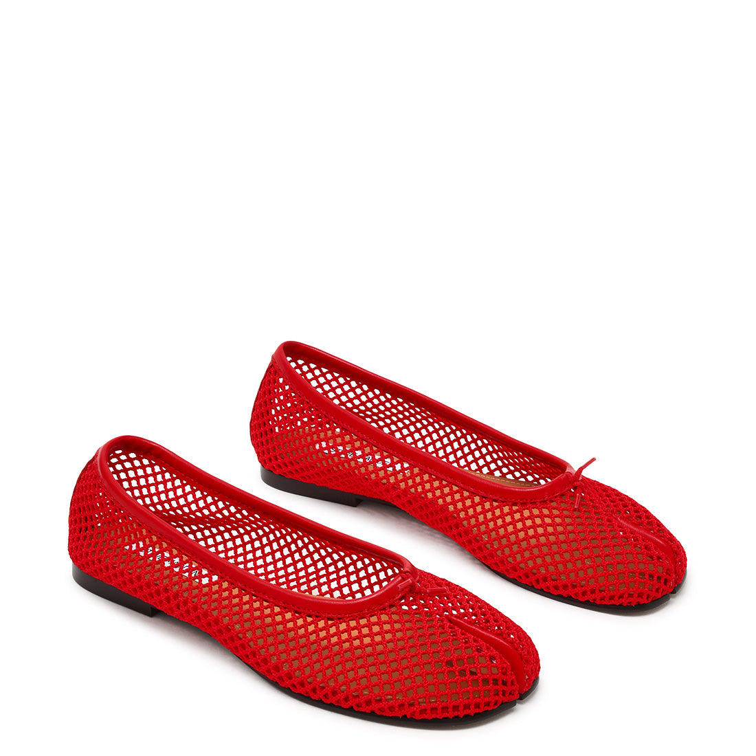 Calico-Mesh Flat Shoe RED - view 2