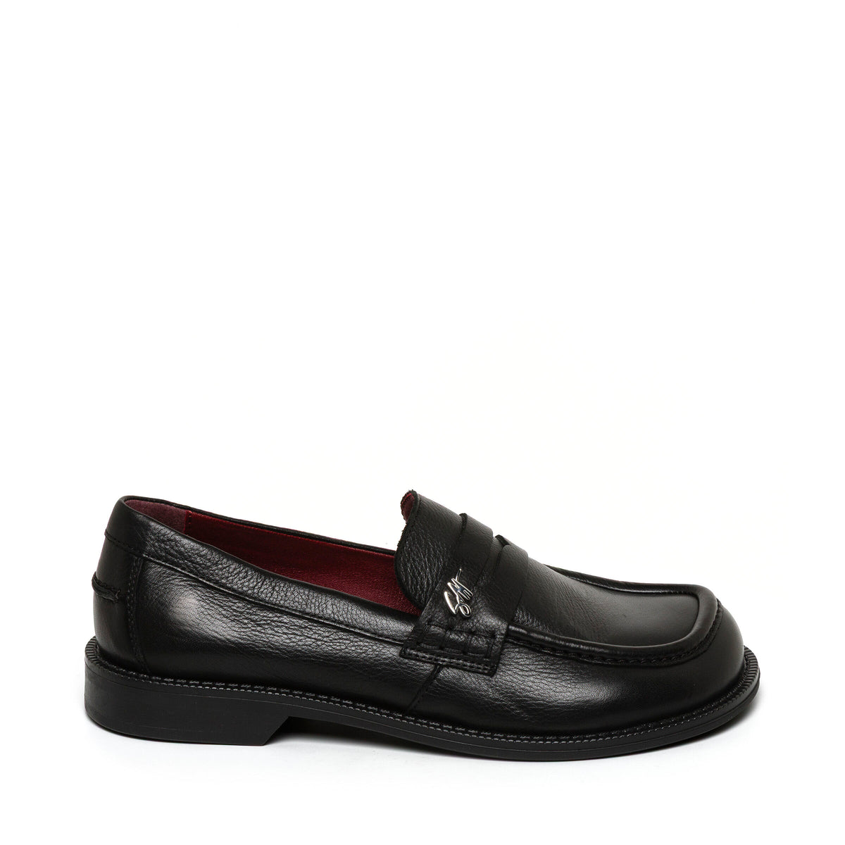 Iggy Flat Shoe BLACK/BURGUNDY