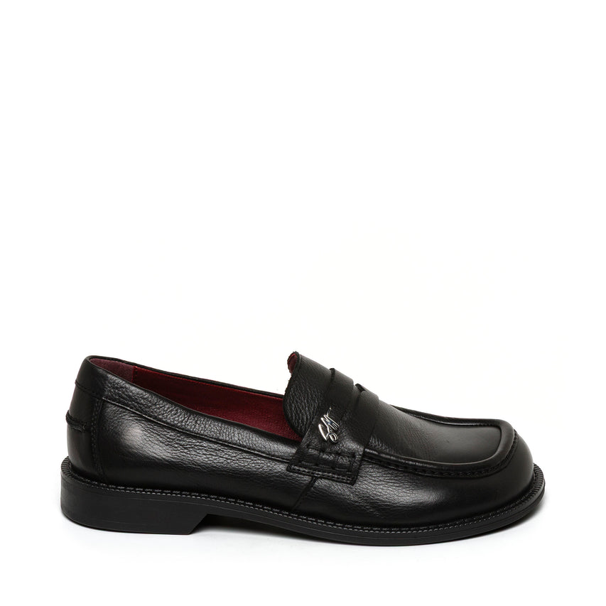 Iggy Flat Shoe BLACK/BURGUNDY