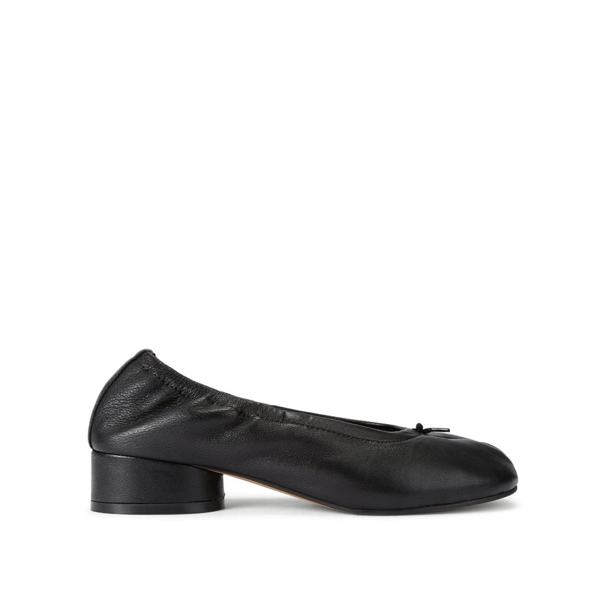 Cyra Flat Shoe BLACK LEATHER