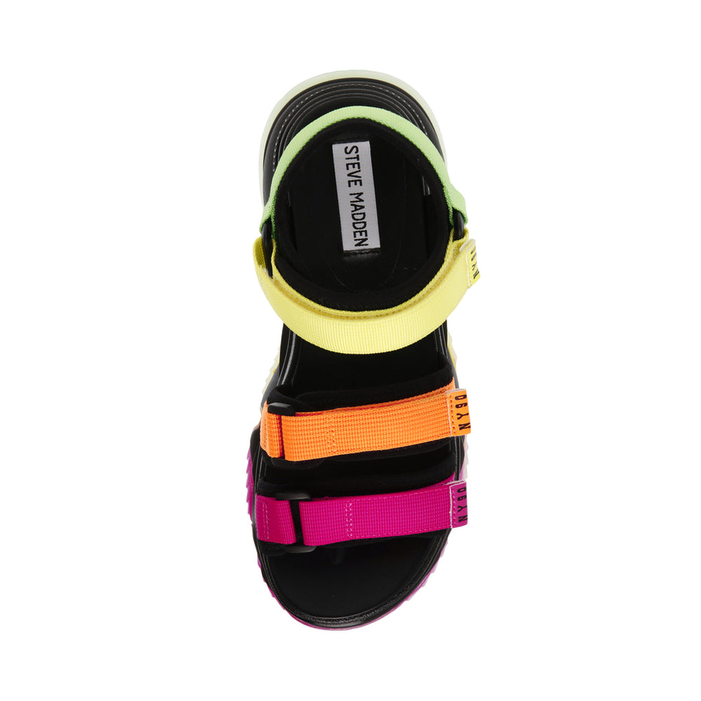 Steve Madden Chakra Sandal NEON MULTI Sandals All Products