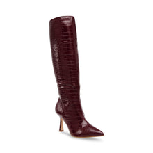Steve Madden Jazz Up Boot WINE CROCO Boots All Products