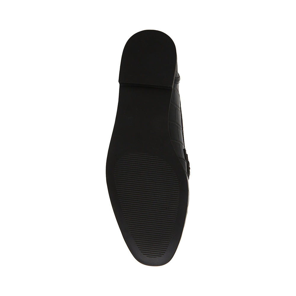 Steve Madden Carrine Loafer BLACK CROCO Flat shoes All Products