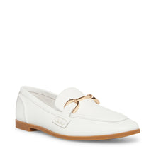 Steve Madden Carrine Loafer WHITE LEATHER Flat shoes All Products
