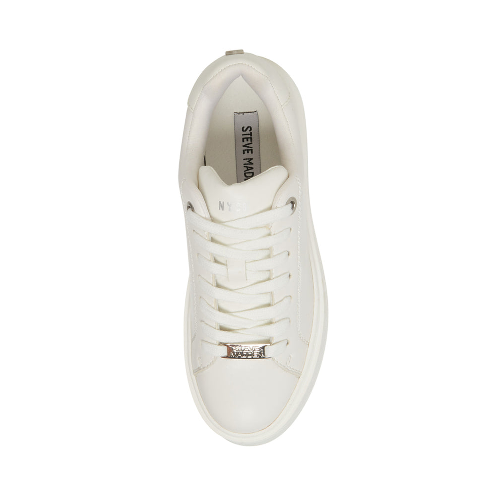 Steve Madden Catcher Sneaker WHITE Sneakers All Products
