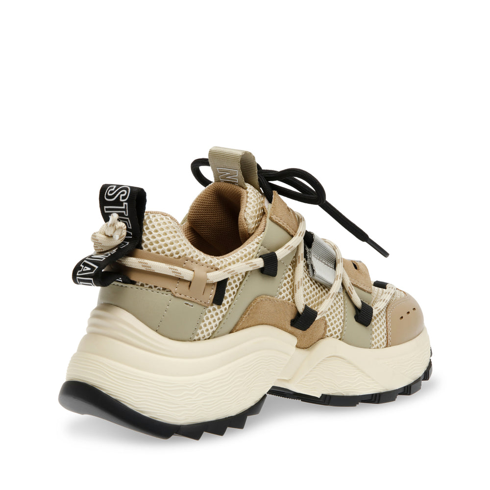 Steve Madden Tazmania Sneaker KHAKI/BLACK Sneakers 90's Nostalgia