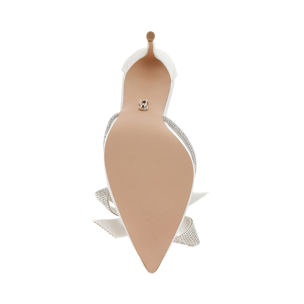 Steve Madden Live up Sandal IVORY SATIN Sandals All Products