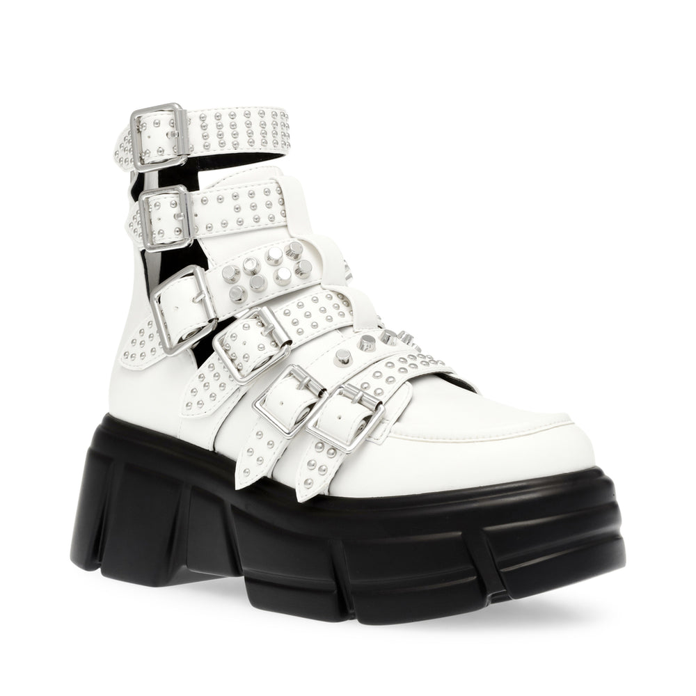 Steve Madden Takecharge Bootie WHITE Ankle boots 90's Nostalgia