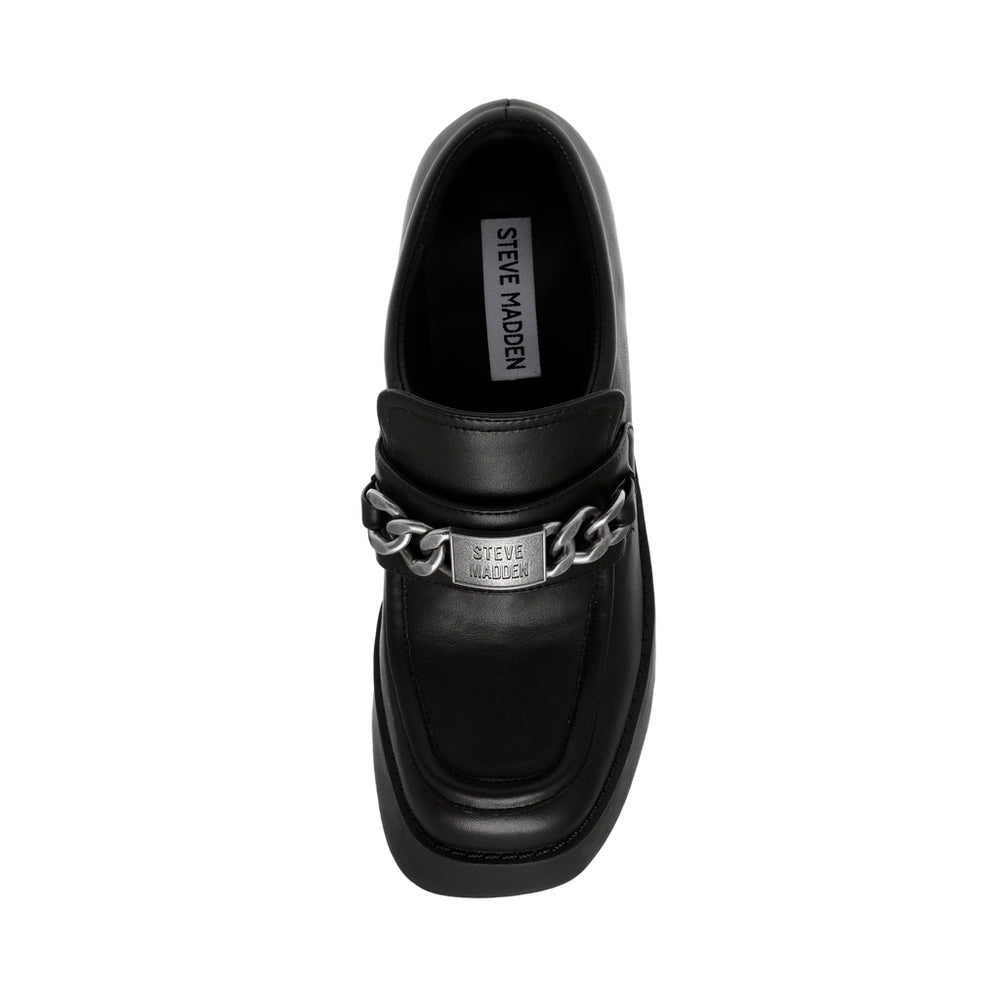 Steve Madden Liberate Loafer BLACK LEATHER Sandals All Products