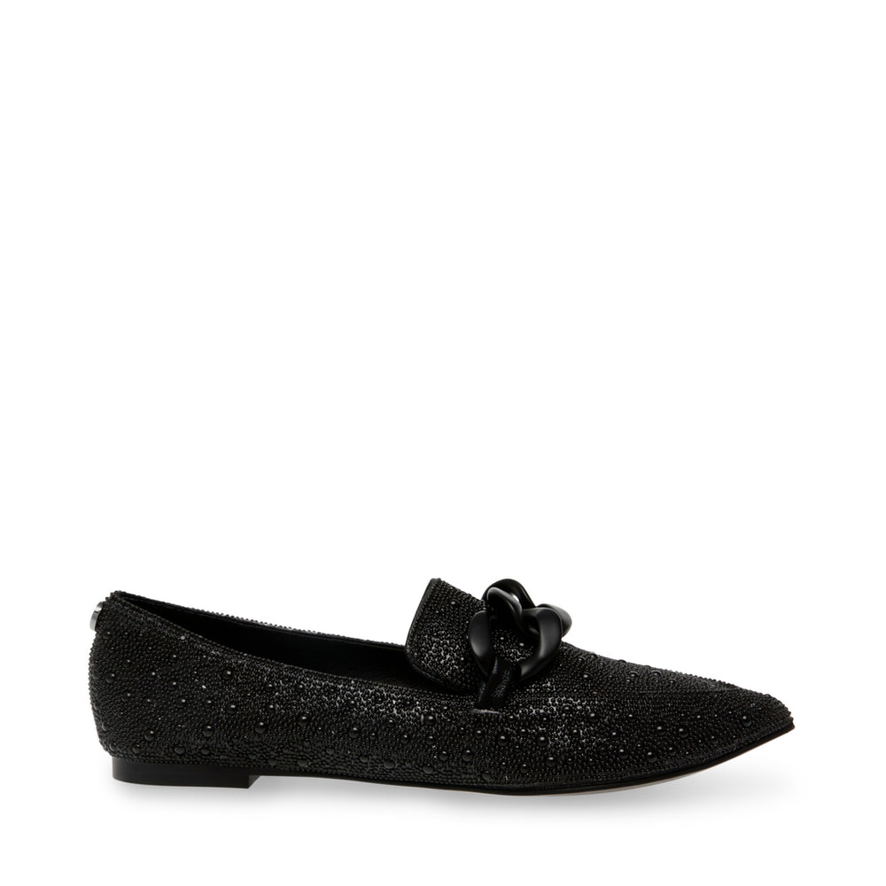 Steve Madden Famed-P Loafer BLACK CRYSTAL Flat shoes All Products