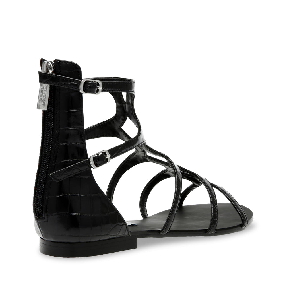 Steve Madden Egypt Sandal BLACK CROCO Sandals All Products