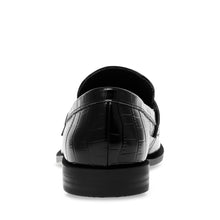 Steve Madden Harlem Loafer BLACK CROCO Flat shoes All Products