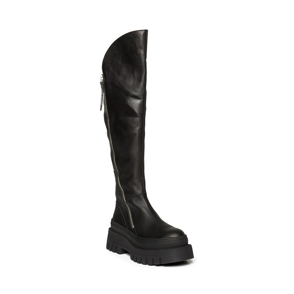 Steve Madden Chayenna Boot BLK ACTION LEATHER Boots All Products