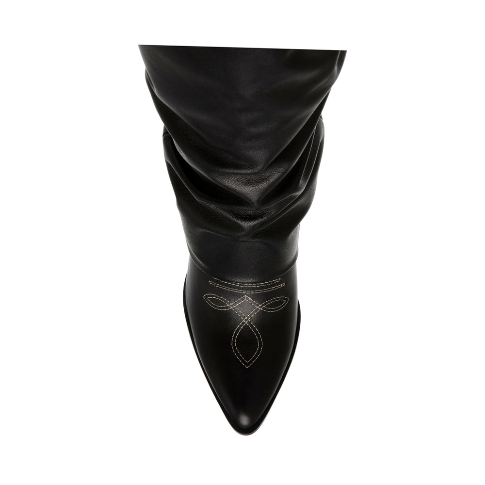 Steve Madden Lassy Boot BLACK/TAN SNAKE Boots All Products