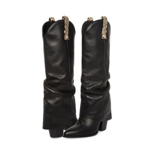 Steve Madden Lassy Boot BLACK/TAN SNAKE Boots All Products