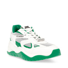 Steve Madden Aventura Sneaker WHITE/GREEN Sneakers 90's Nostalgia
