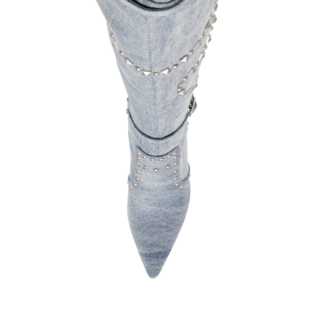 Steve Madden Fasten-up Boot BLUE DENIM Boots All Products