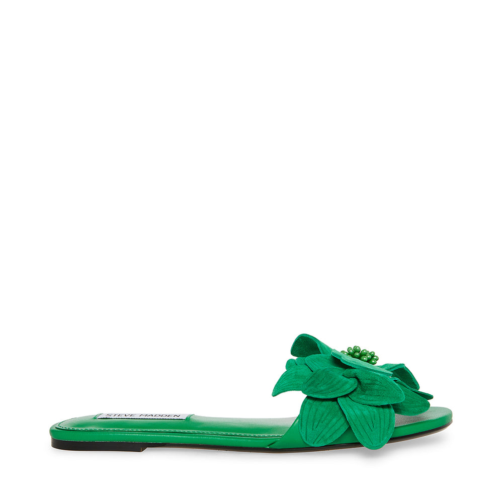 Steve Madden Melena Sandal GREEN SUEDE Sandals All Products