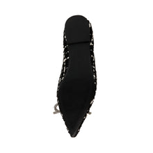Steve Madden Elina Ballerina BLK/WHTSLV Flat shoes All Products