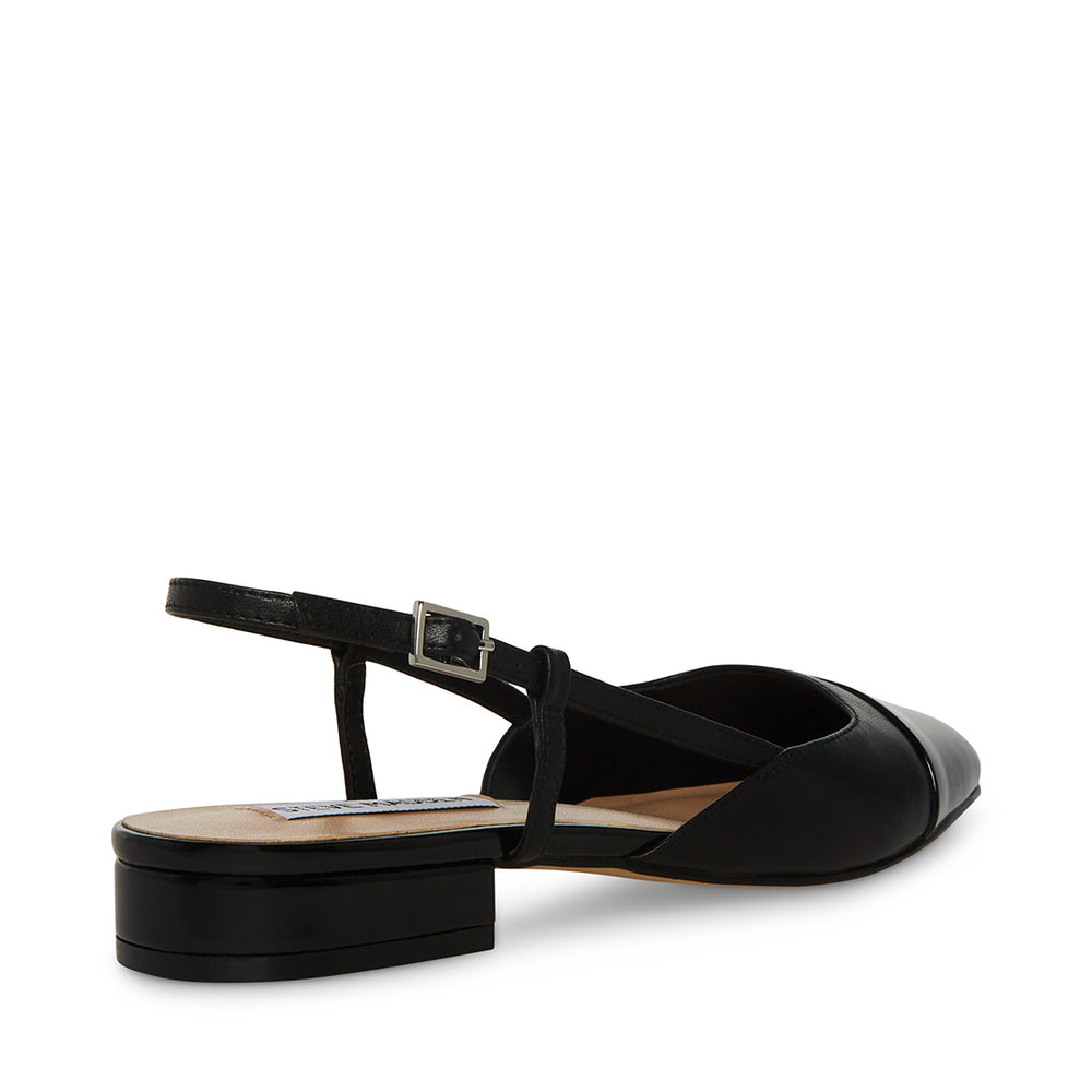 Steve Madden Belinda Ballerina BLACK LEATHER Flat shoes Fall Winter 2023