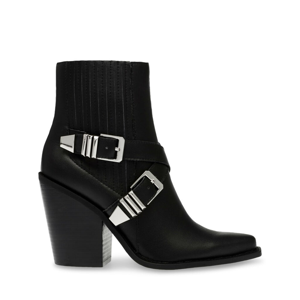 Steve Madden Scripter Bootie BLK ACTION LEATHER Ankle boots All Products