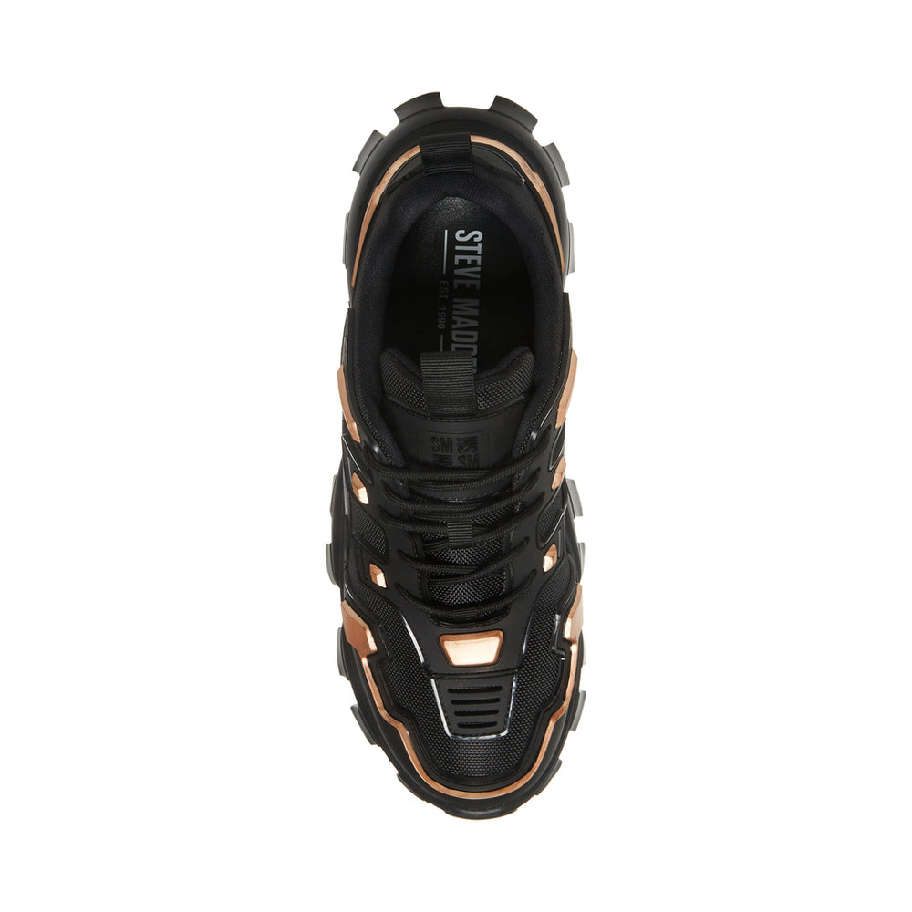Steve Madden Men Prize Sneaker BLK/GOLD Sneakers 90's Nostalgia
