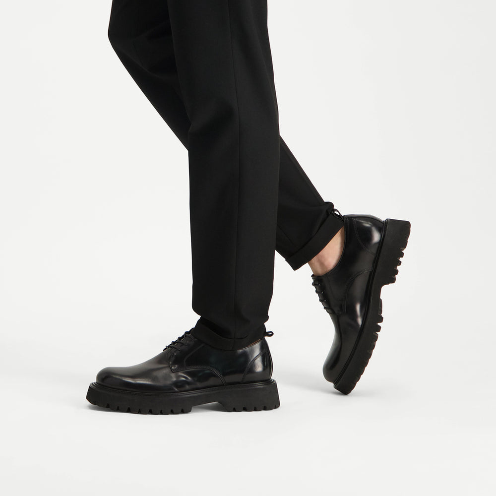 Steve Madden Men Gage Lace-up BLACK LEATHER Casual All Products
