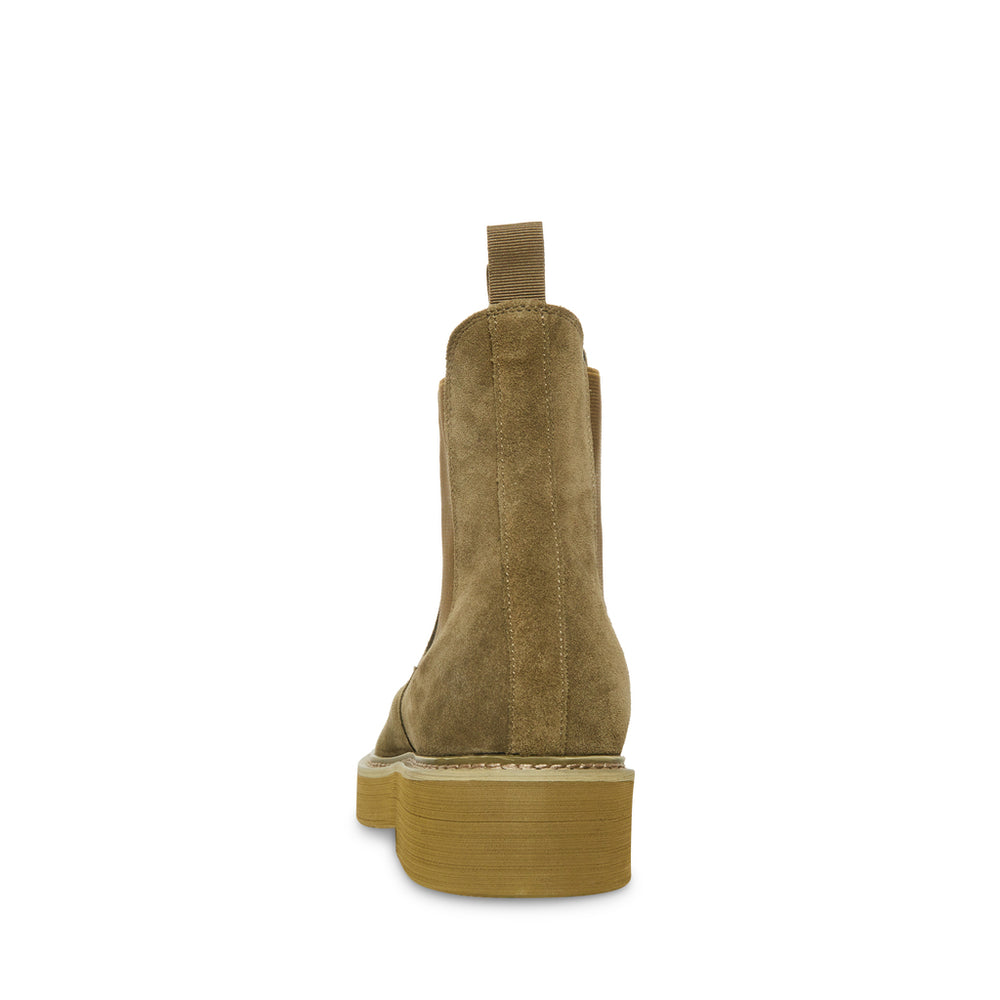 Steve Madden Men Brantley Chelsea Boot OLIVE SUEDE Boots All Products