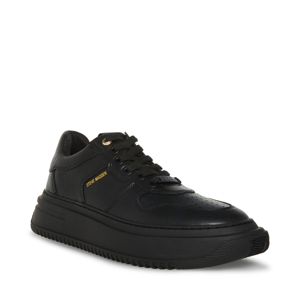 Steve Madden Men Flames Sneaker BLACK LEATHER Sneakers All Products
