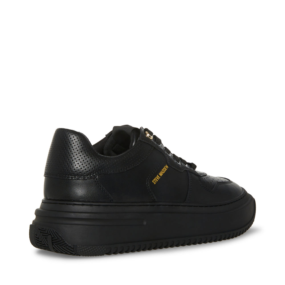 Steve Madden Men Flames Sneaker BLACK LEATHER Sneakers All Products