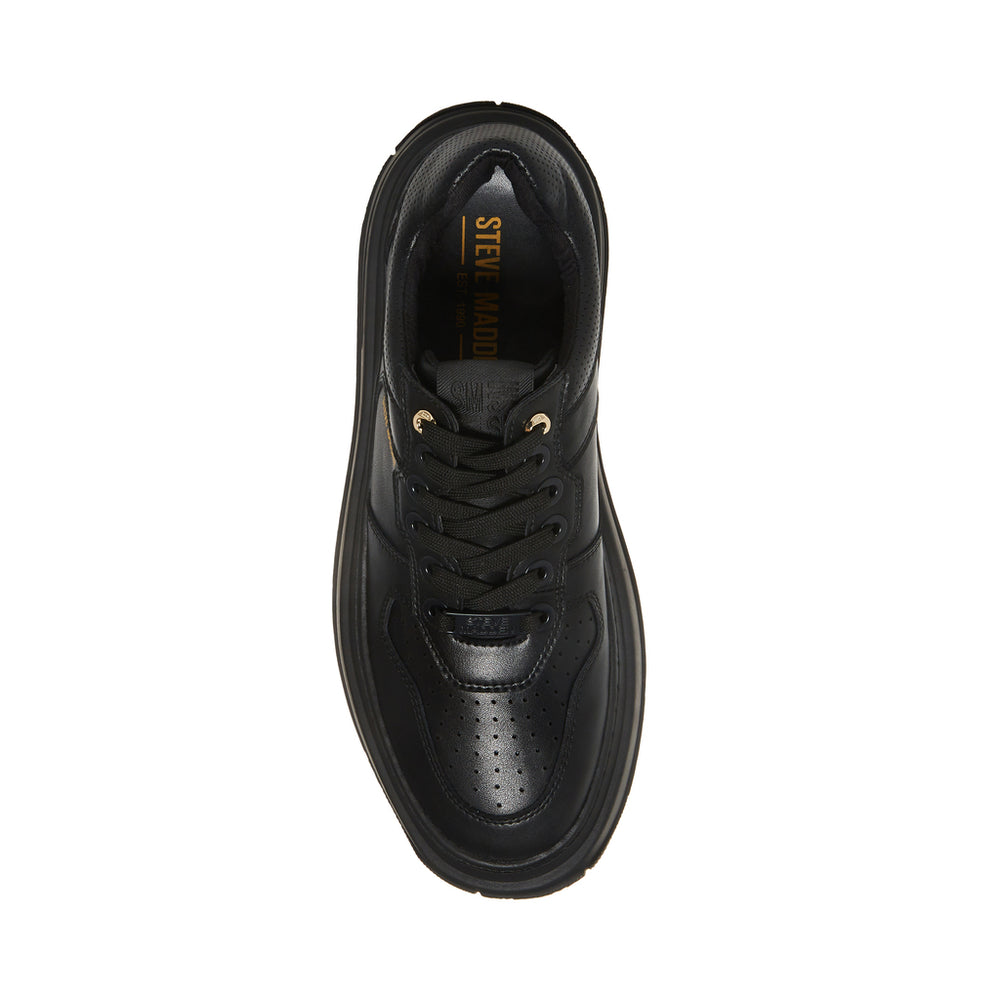 Steve Madden Men Flames Sneaker BLACK LEATHER Sneakers All Products
