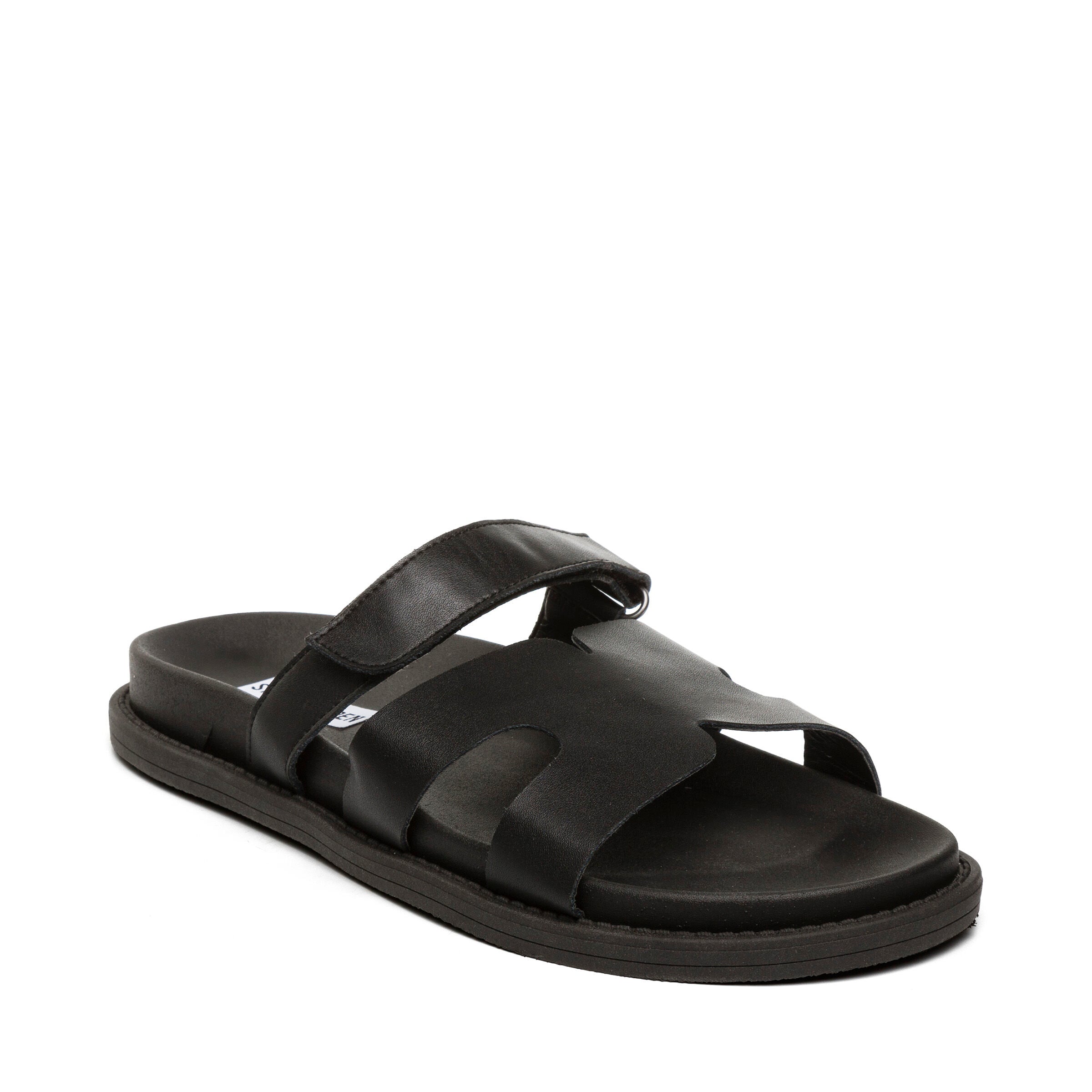 Manu Slide BLACK LEATHER - view 2