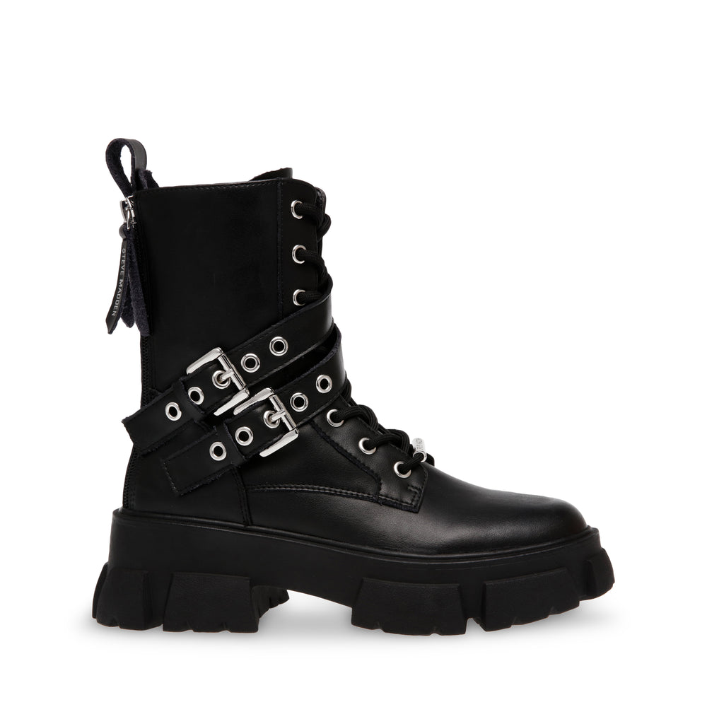 Steve Madden Traction Bootie BLK ACTION LEATHER Ankle boots All Products
