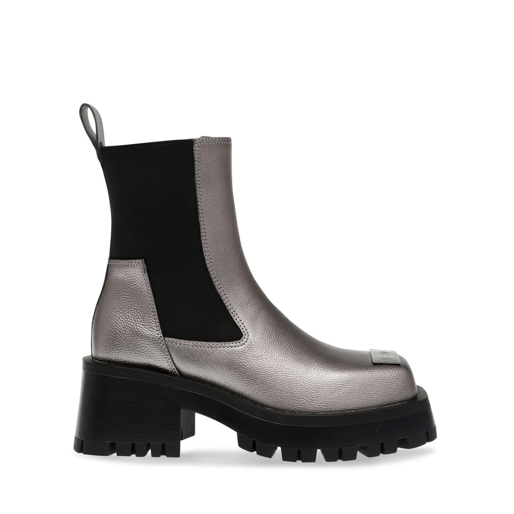 Steve Madden Sharpen Bootie PEWTER Ankle boots 90's Nostalgia