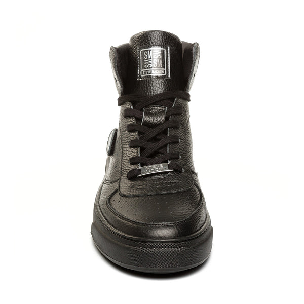 Steve Madden Disco Sneaker BLACK LEATHER Sneakers All Products
