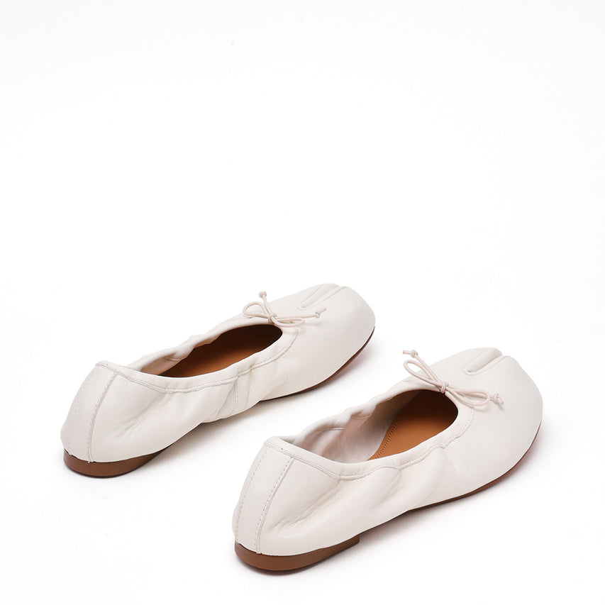 Carin Flat Shoe BONE LEATHER - view 4