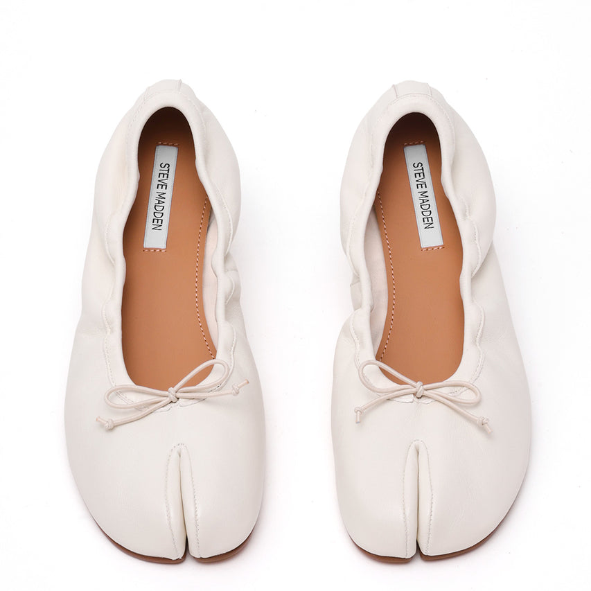 Carin Flat Shoe BONE LEATHER - view 3