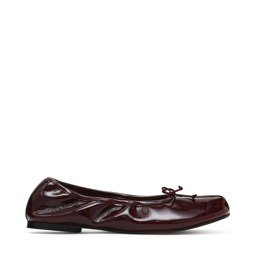 Carin Flat Shoe BURGUNDY PATENT - view 2
