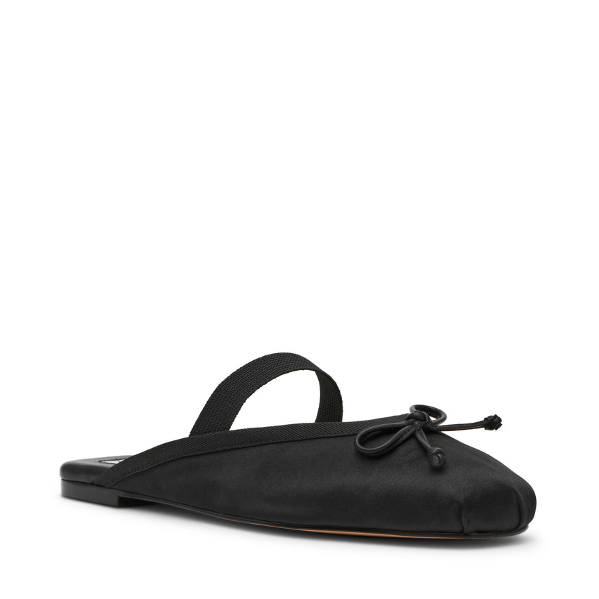 Cutesy Flat Shoe BLK SATIN - view 2